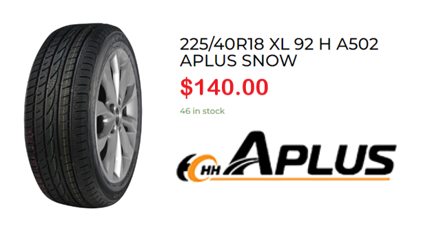 225/40R18 A-Plus WINTER Tire