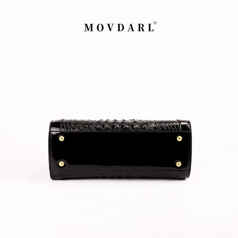 Handbag - Large - Black Crocodile