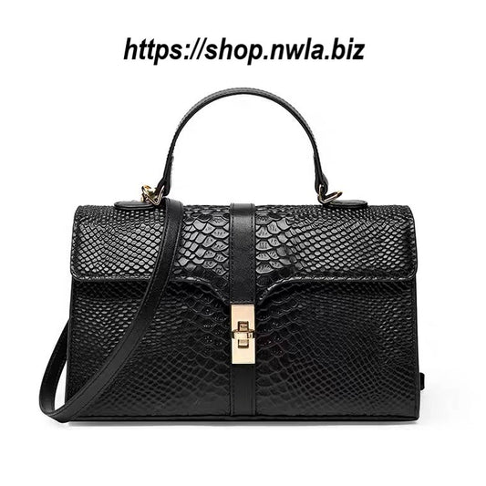 Handbag- Patent Leather with Gold Trim