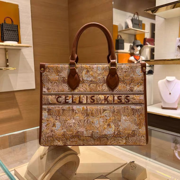 Handbag - Brown Underwater Scene