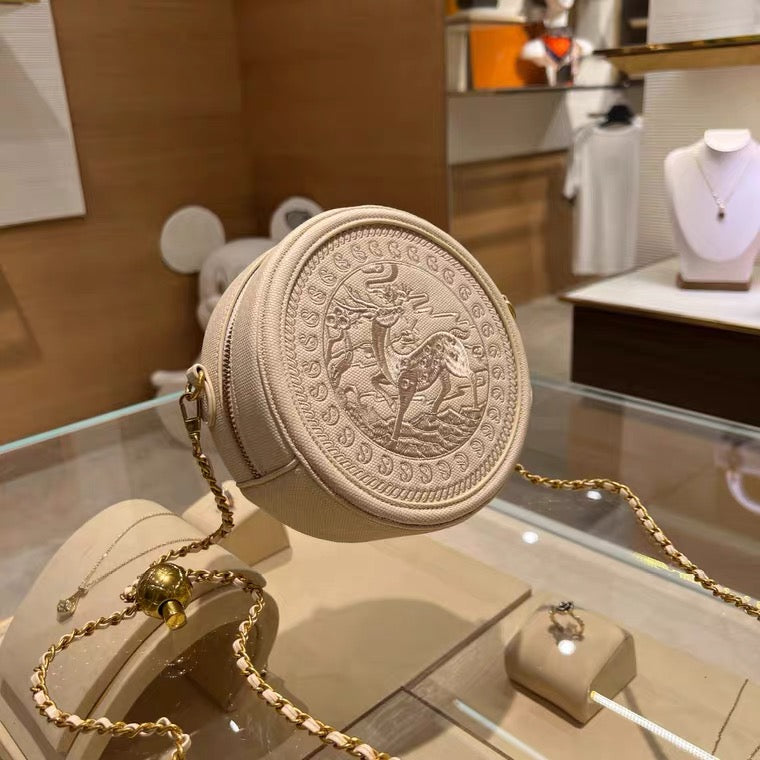 Clutch - Deer Motif Embossed Pattern