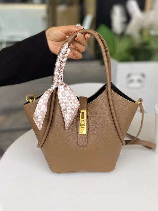 Shoulder Bag - Brown - Soft Leather