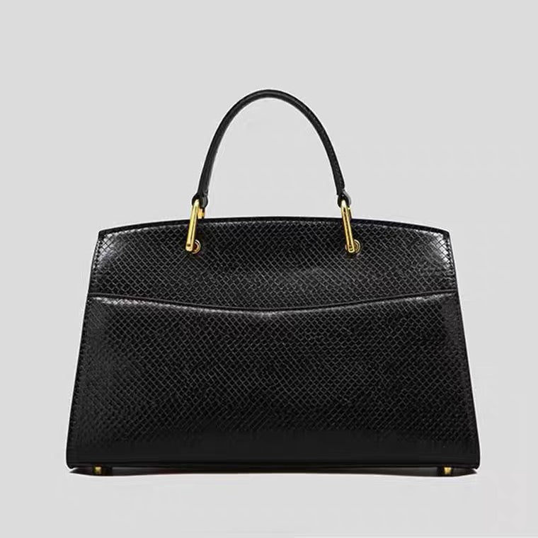 Shoulder Bag - Large - Clamshell Fish Skin Motif