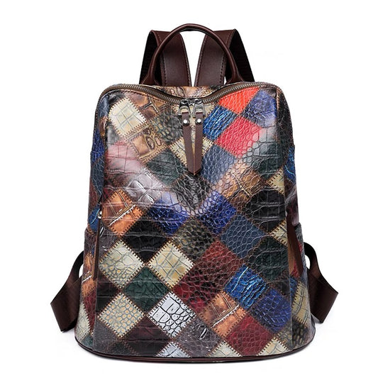 Backpack - Checkered Pattern